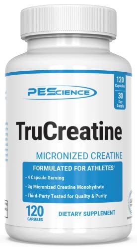Creatine Monohydrate Capsules 3g 120 Count Muscle Growth Strength