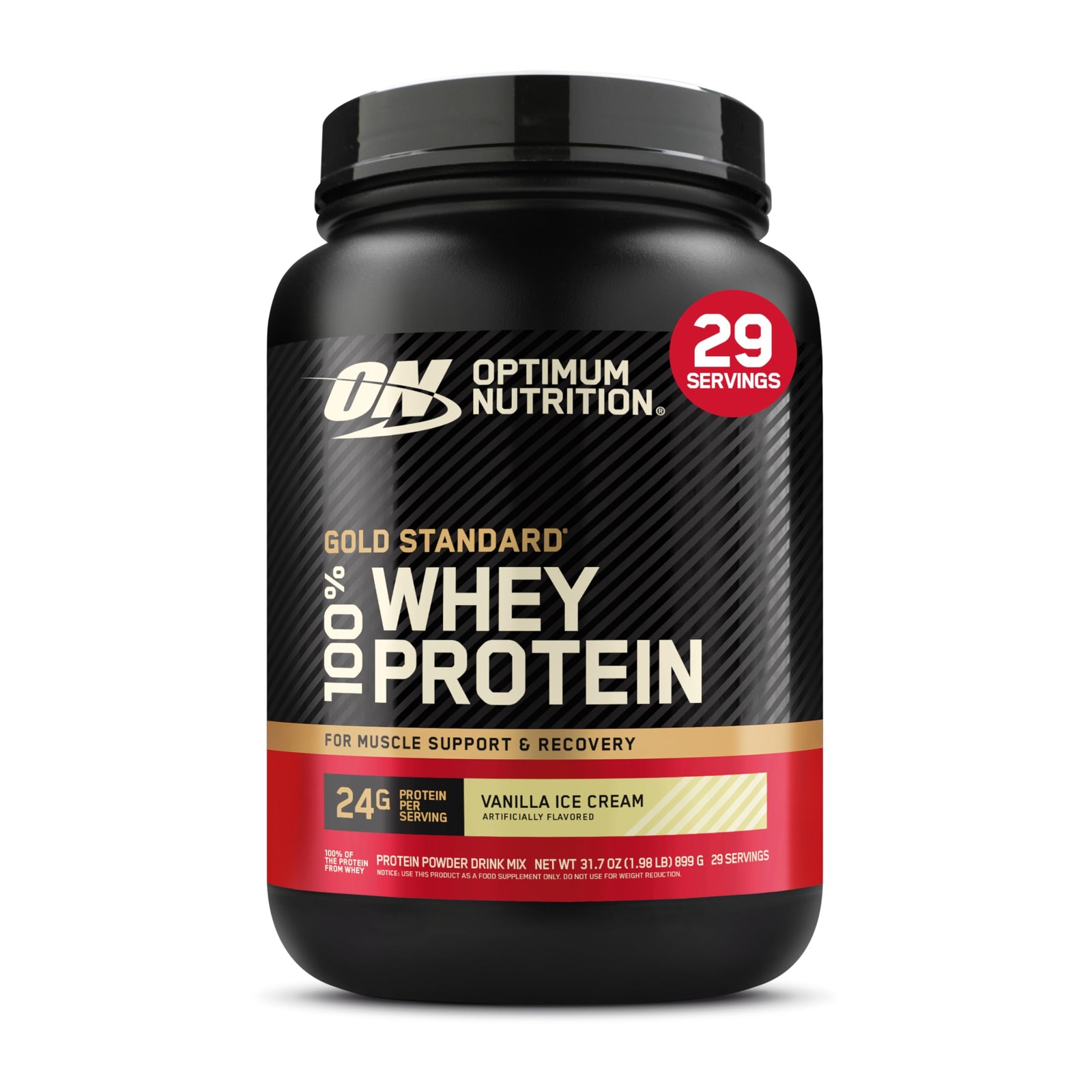 Optimum Nutrition Gold Standard Whey Protein Vanilla 2lb Powder ON Free Postage