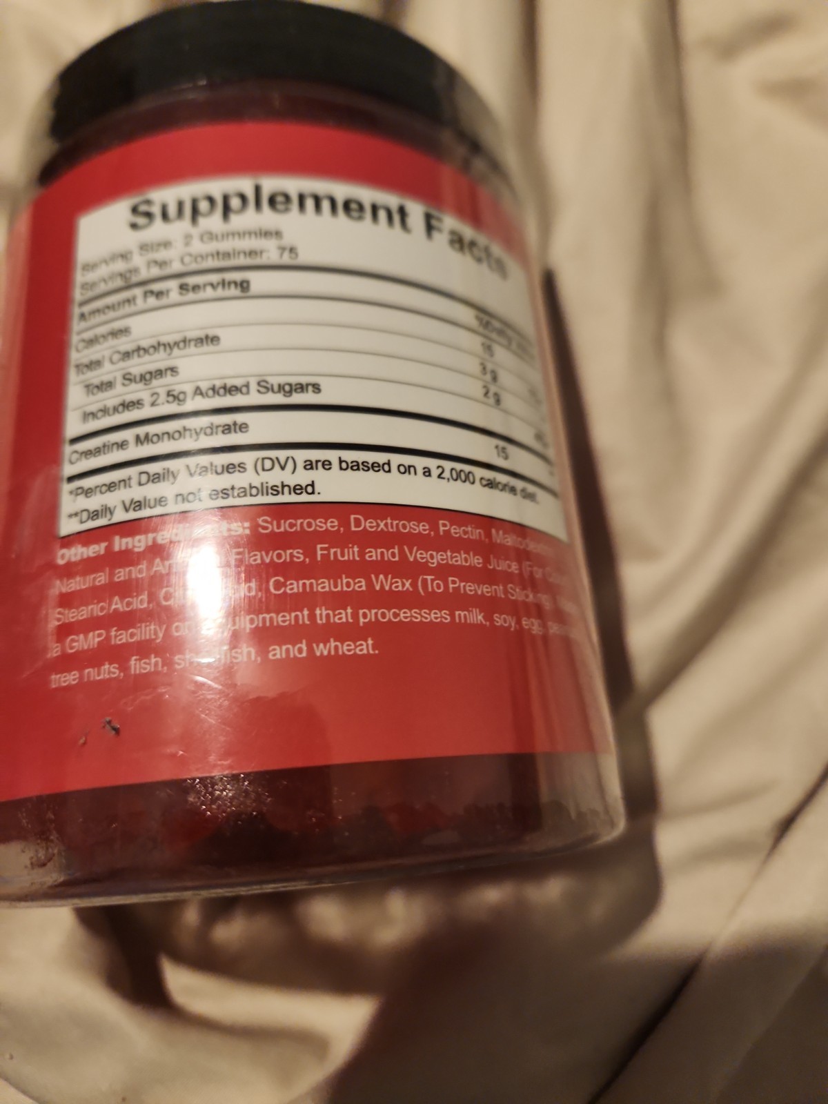 Kanbel Creatine Gummies 4000mg Strawberry Flavor Dietary Supplement 150 Count