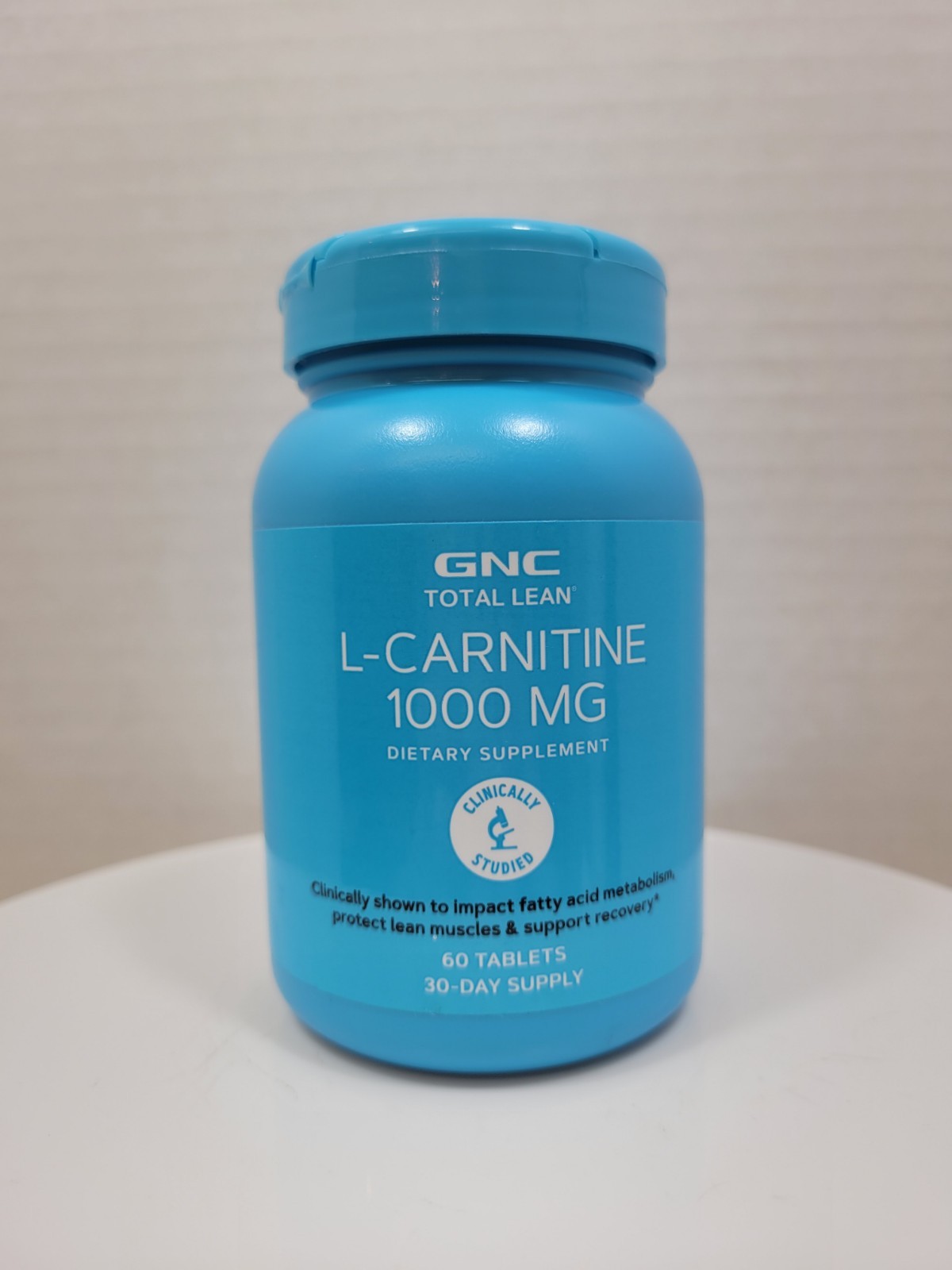 GNC Total Lean L-Carnitine 1000mg 60 Tablets Lean Muscles Exp. 12/2027