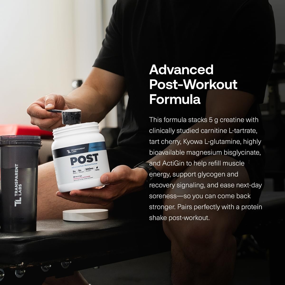 Post-Workout Recovery Muscle Builder with L-Glutamine & Beta-Alanine – 30 Servin