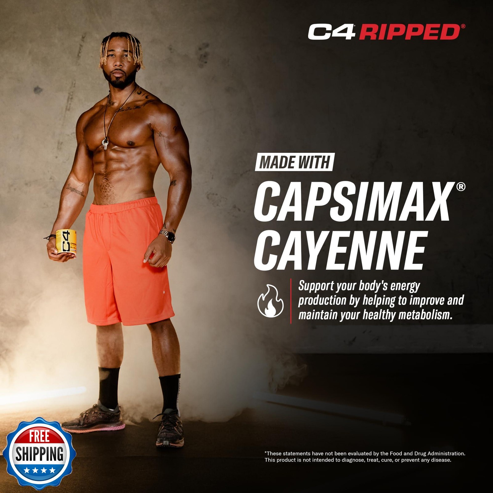 Cellucor C4 Ripped Pre Workout Powder for Energy, Beta Alanine, Sugar Free En