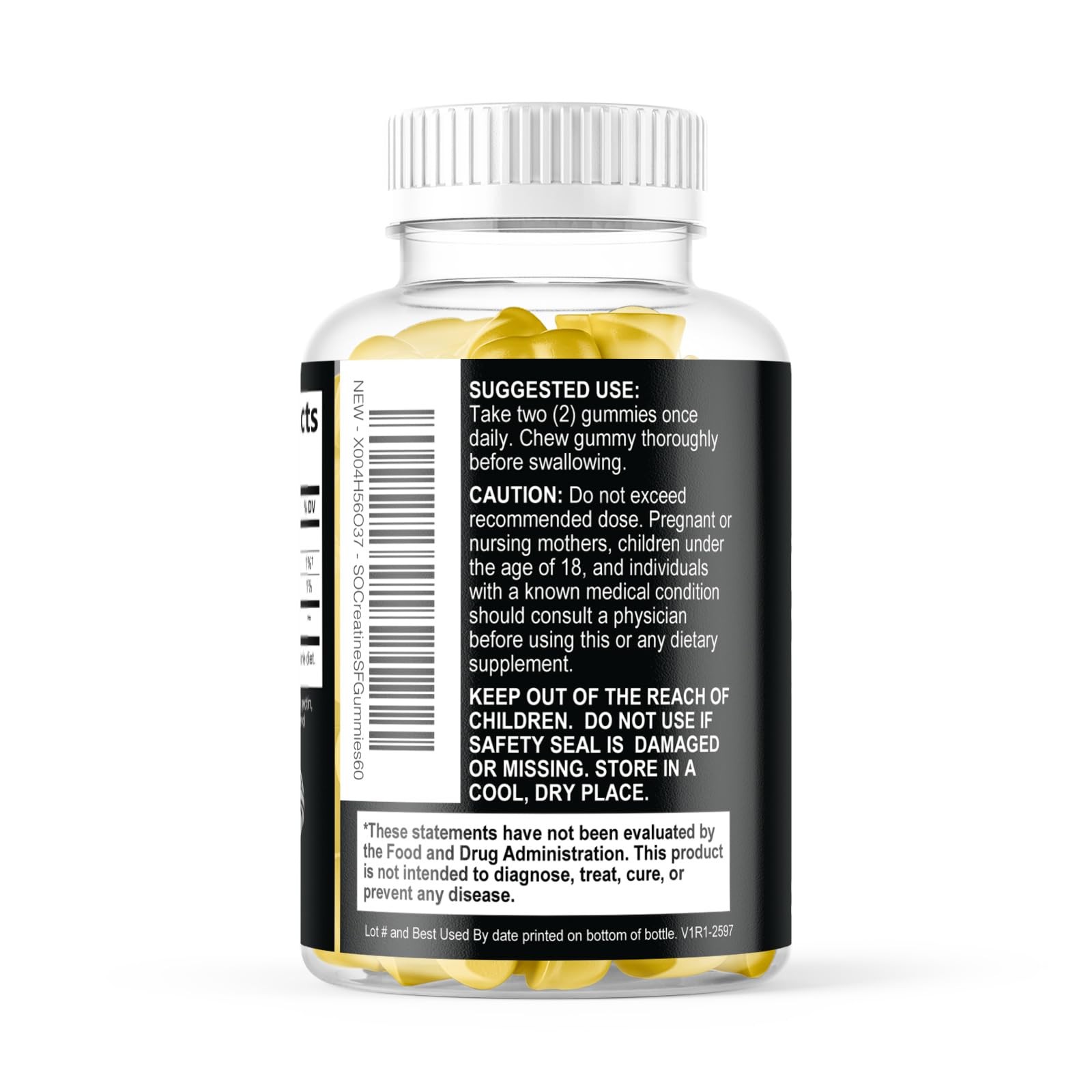 Premium Micronized Creatine Gummies – 1000mg Sugar-Free Strength Supplement