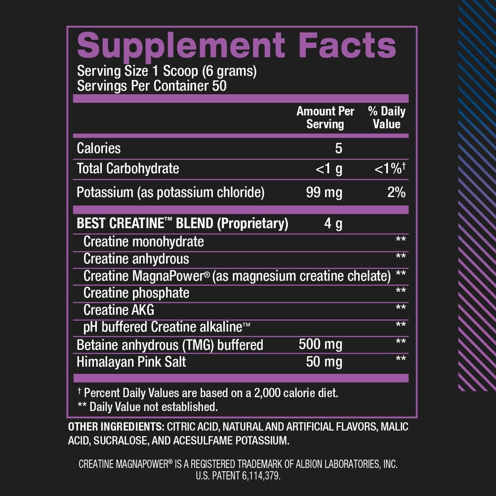 Creatine Monohydrate Powder – Strength, Endurance, Muscle Growth, No Bloat, Frui