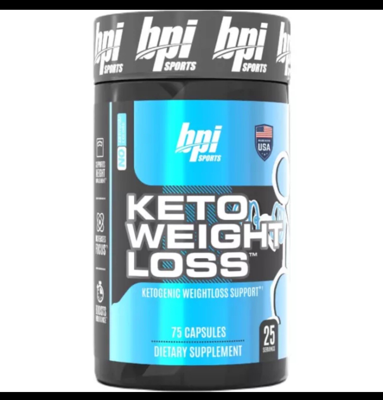 BPI Health Keto Weight Loss Ketogenic Diet Supplement 75 Capsules