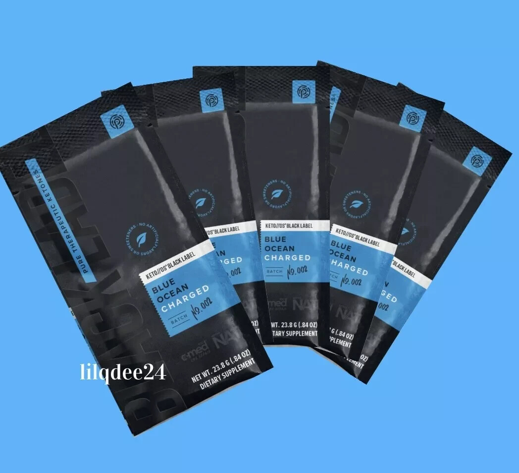 🔥Pruvit Keto OS Ketones Black Label Blue Ocean 5 pack EXP. 07/2026