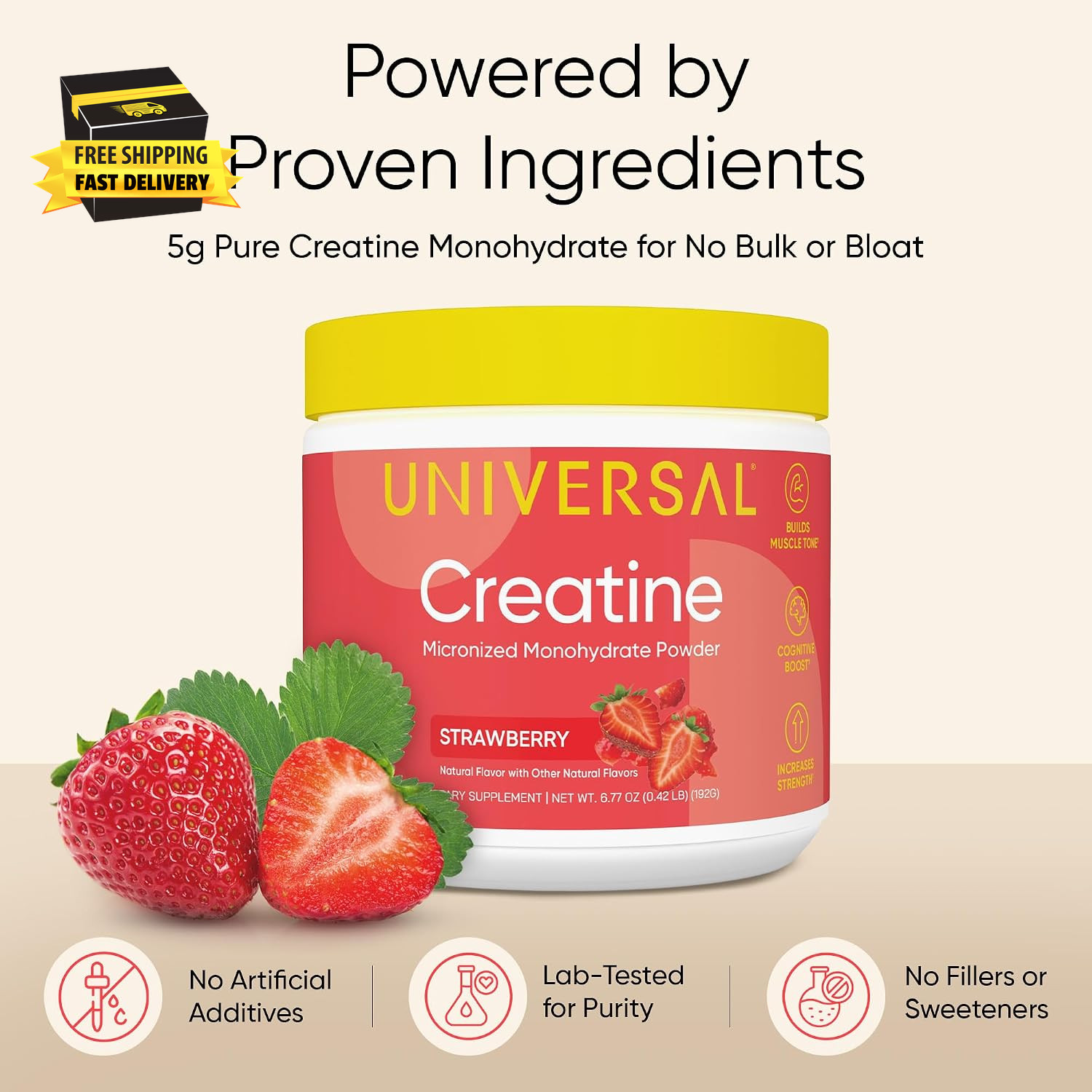 Creatine Monohydrate for Women – Flavored Creatine Powder, Female Strength, Ener