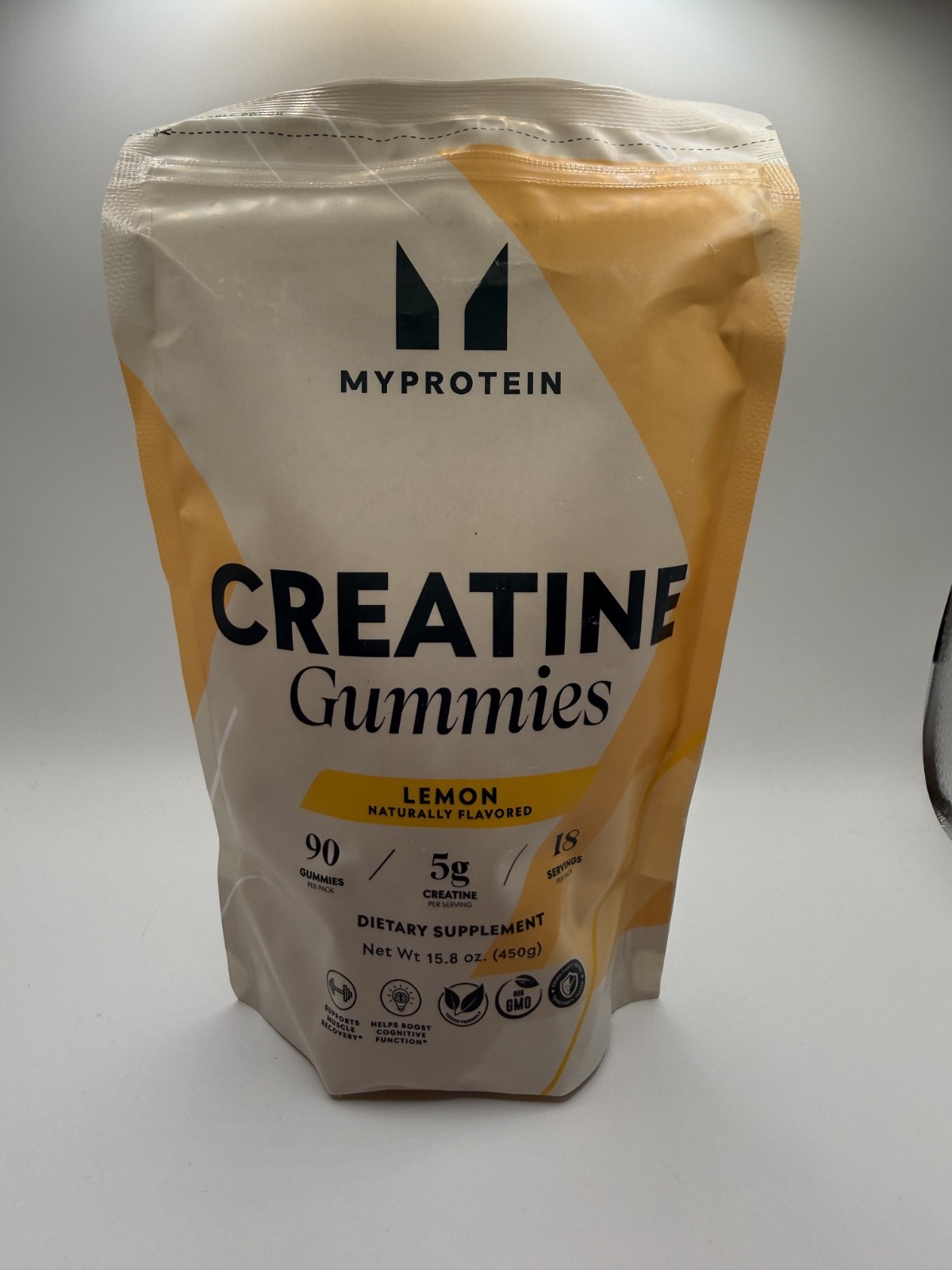 MyProtein Creatine Gummies Lemon 5g Creatine 18 Servings 90 Count – Brand NEW