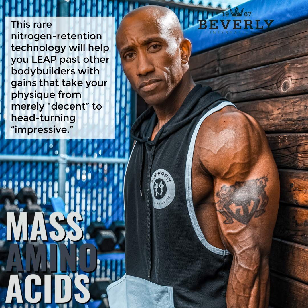 Beverly International Mass Amino Acids, 500 Tabs. Use Pre-Post Workout, with Mea