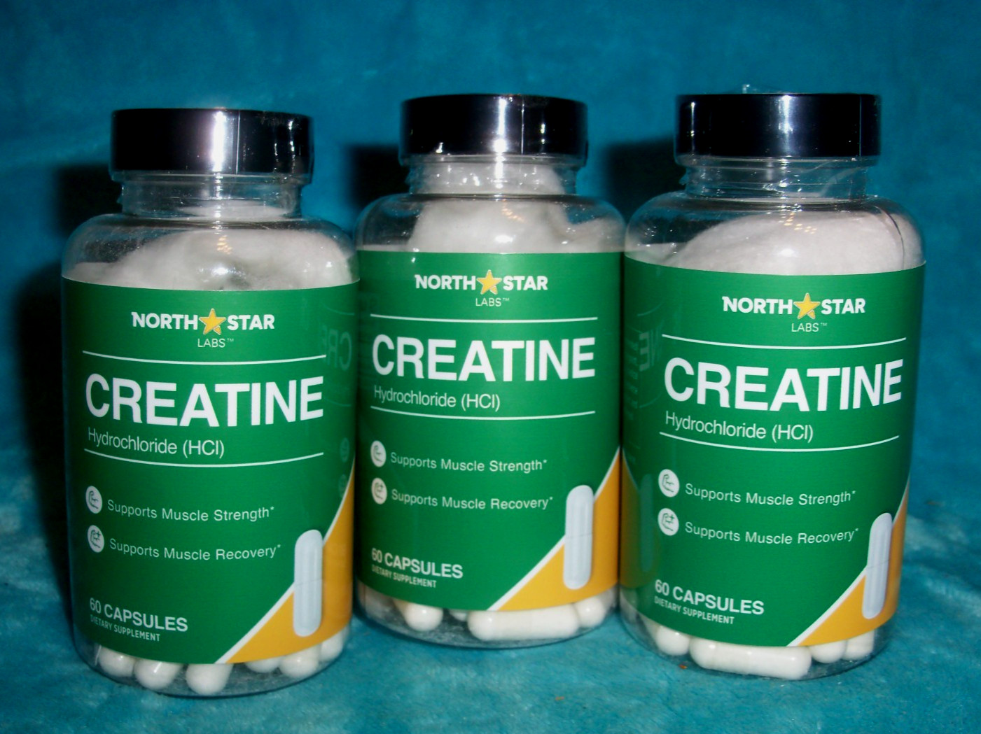 2 NORTH STAR Creatine HCL Hydrochloride Capsules, 750 Mg-HI ABSORPTION-120 Caps