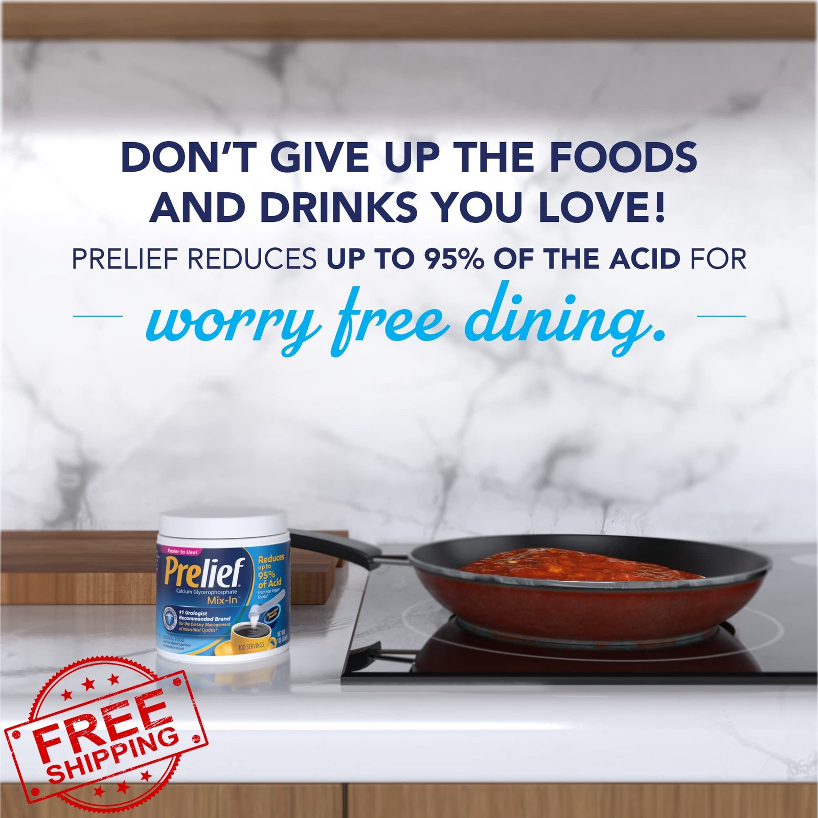 PRELIEF Powder Jar 100 Servings 3.5oz