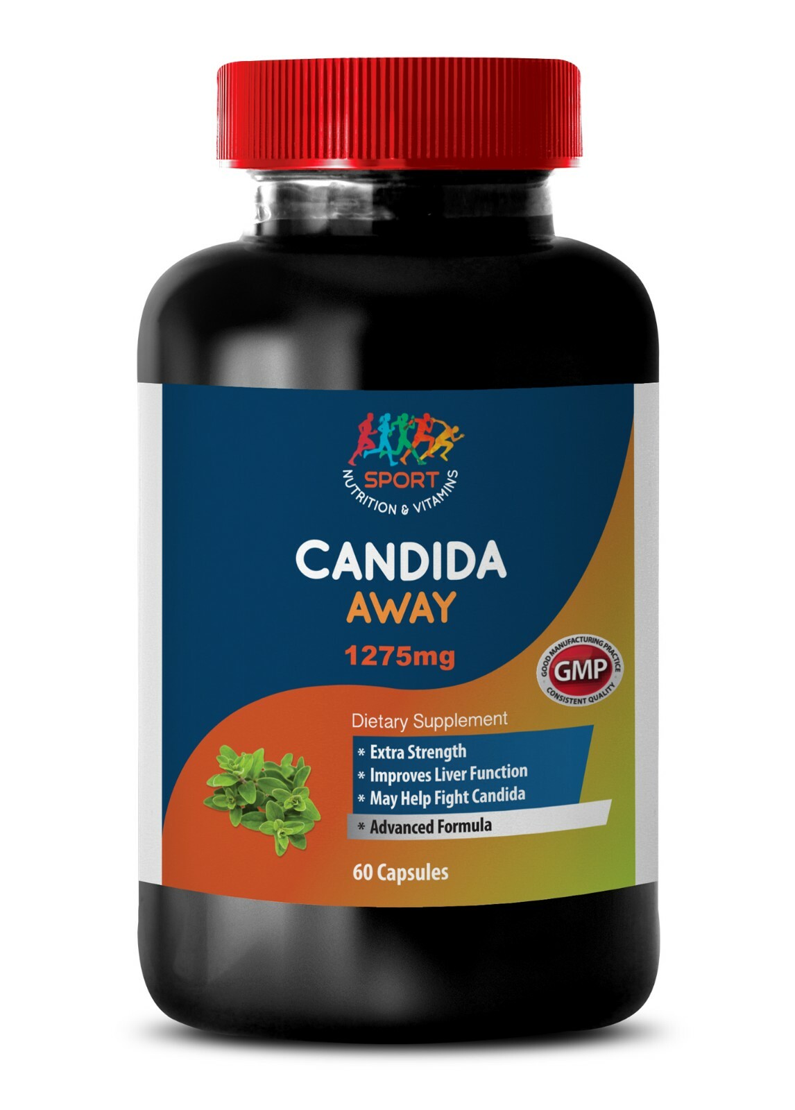 CANDIDA AWAY Dietary Supplement Antibacterial Digestive 1 Bottle-60 Capsules
