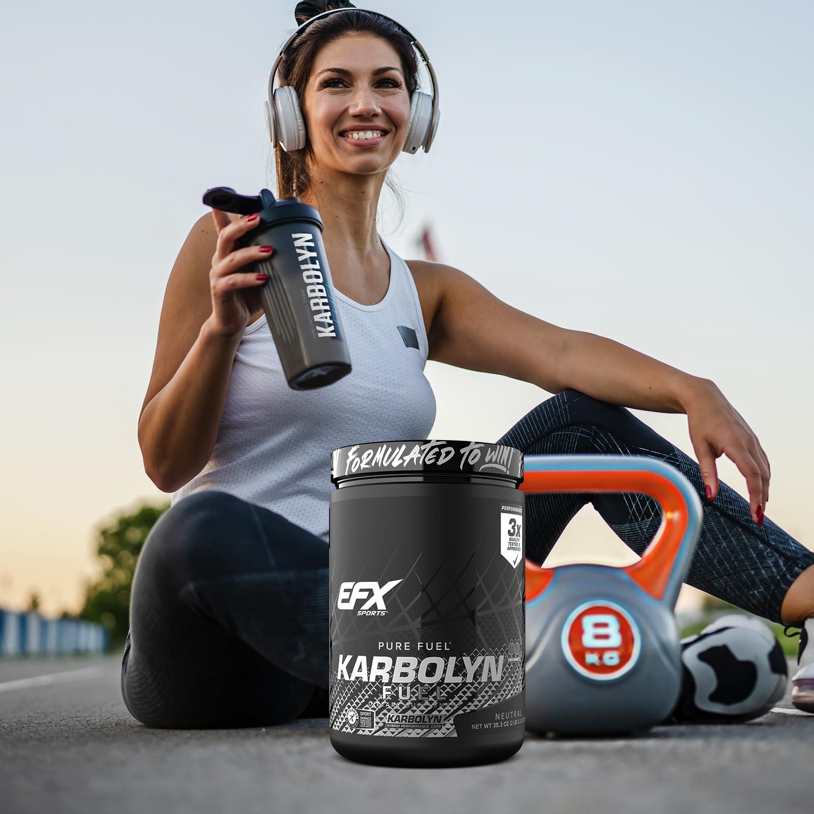 EFX Sports Karbolyn Fuel | FastAbsorbing Carbohydrate Powder | Carb Load, Sus…