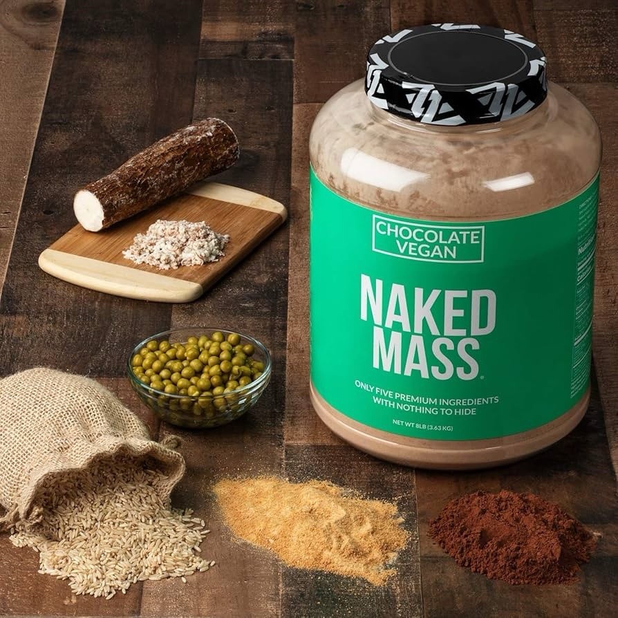 11 Serving Chocolate Vegan Weight Gainer (Free GMO Gluten Soy Dairy) 8Lb Bulk