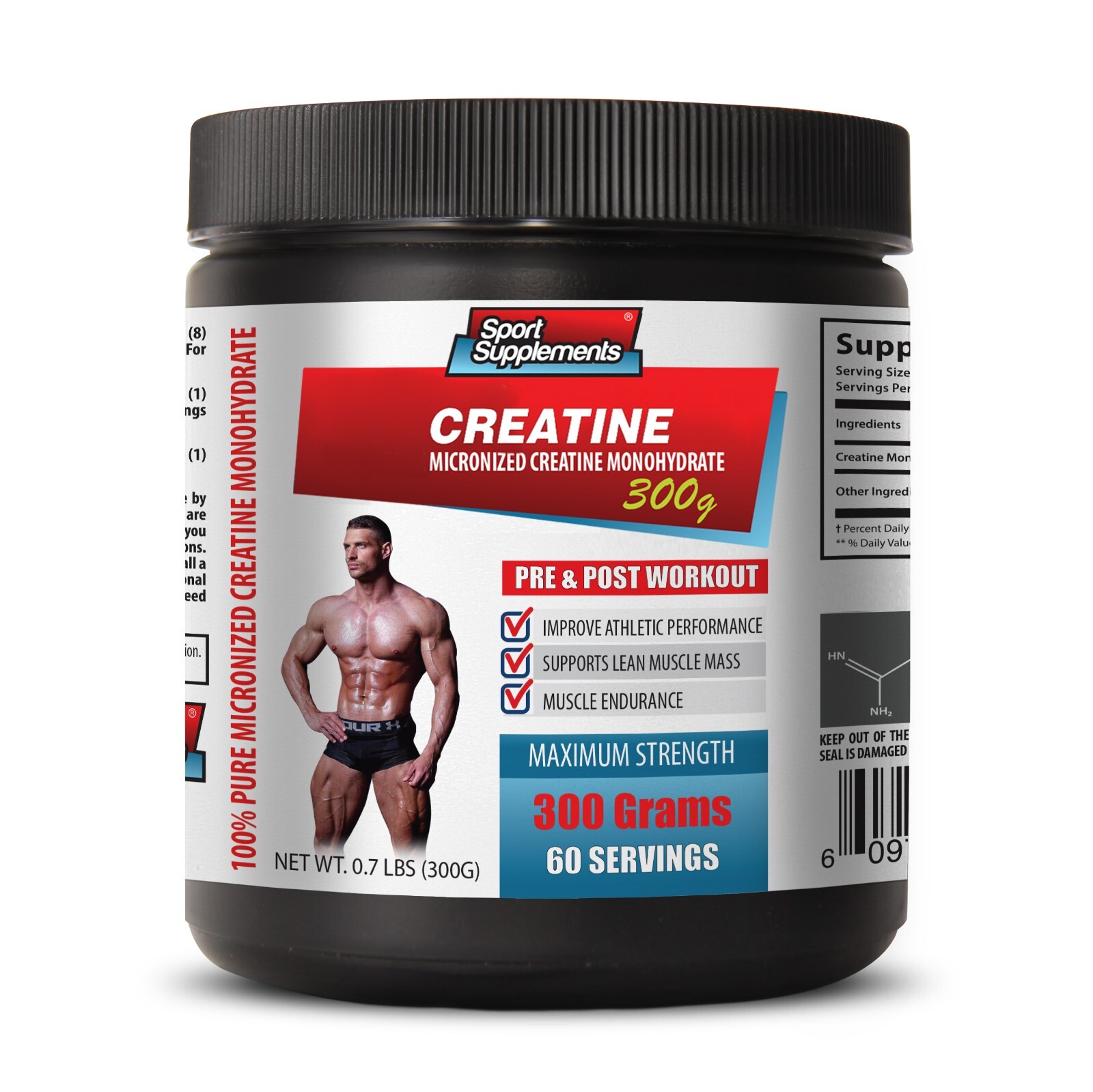 Maximize Muscle Recovery – MICRONIZED MONOHYDRATE CREATINE Power Blend – 1B 300G