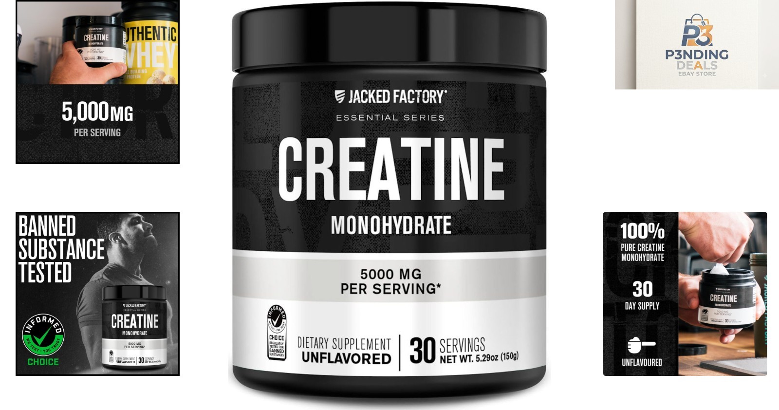 Third-Party Tested Creatine Monohydrate 150g – Pure Supplement for All Athletes