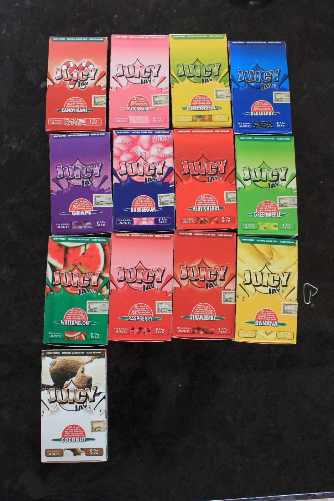 Juicy Jay Flavor Full Box 24 Pack Per Box 32 Leaves Per Pack