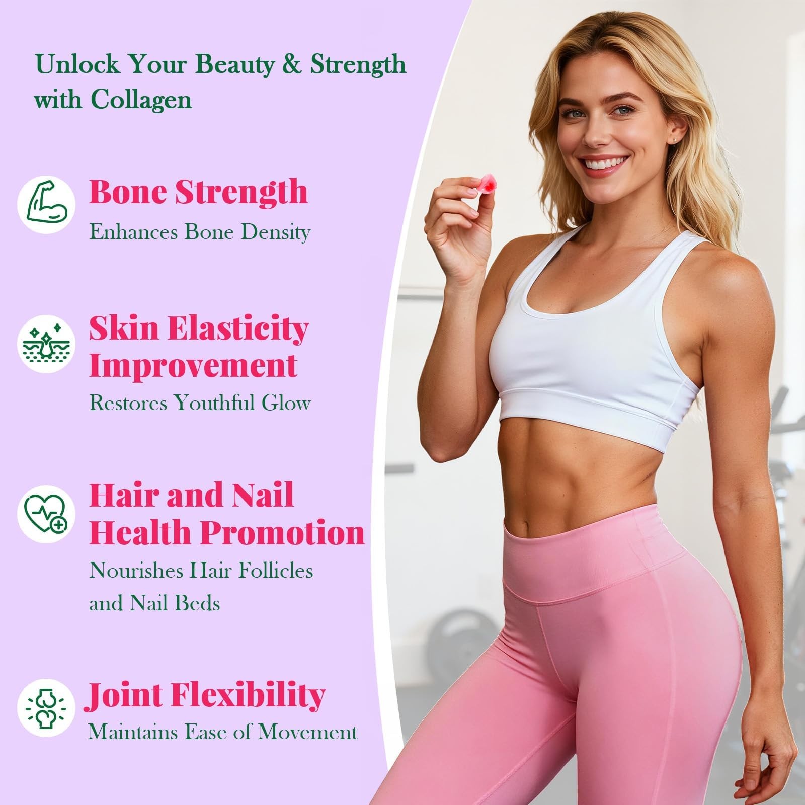 Creatine for Women, Creatine Monohydrate Gummies with Collagen, Vitamin D3 & …