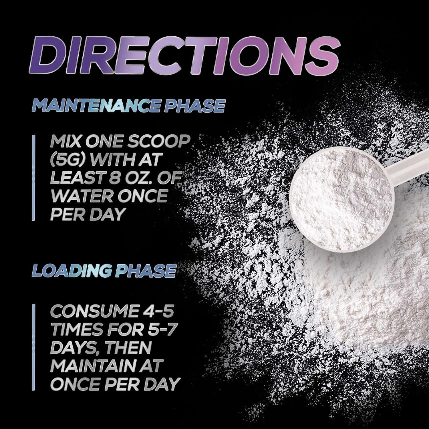 Creatine Monohydrate 5000Mg per Serving – Pure Micronized Creatine Powder Supple