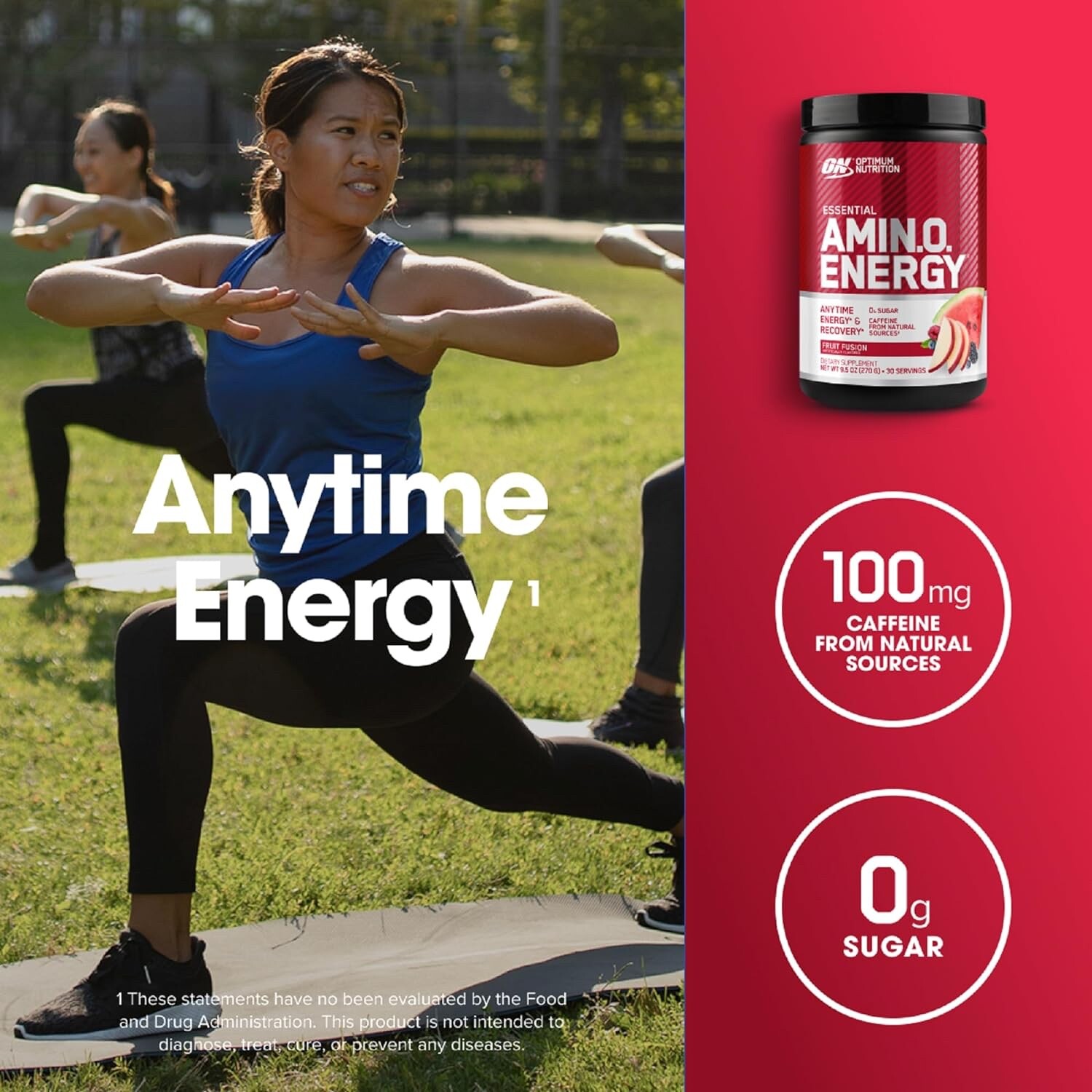 Optimum Nutrition Amino Energy 30 Servings ON Essential (SELECT FLAVOR) – NEW