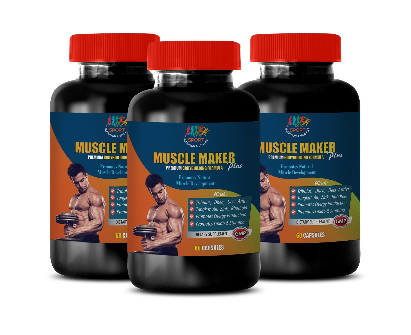 Alpha Lipoic Acid – MUSCLE MAKER PLUS – Sexual Health – Lean Muscle – 3Bot 180Ct