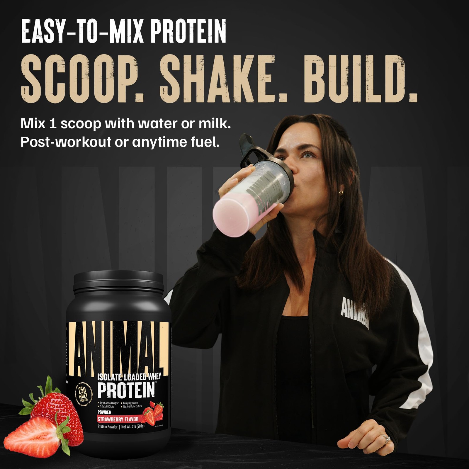 Animal Whey Isolate Protein Powder – Loaded for Pre & Post Workout Muscle Builde