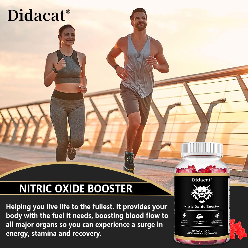 Nitric Oxide Booster Helps Improve Stamina Dietary Supplements 60 Gummies