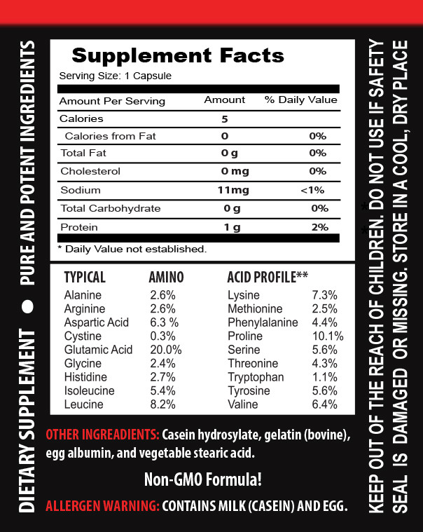 amino acid capsules – AMINO ACID 1000mg – with Egg Whites and BCAAs 3 Bottles