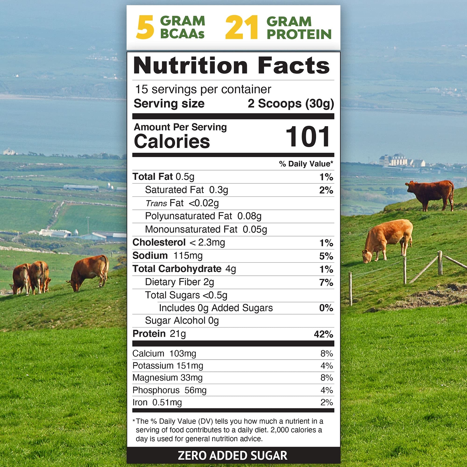 MariGold Grass-fed Whey Protein Isolate Powder – Rich Chocolate Malt Flavor -…