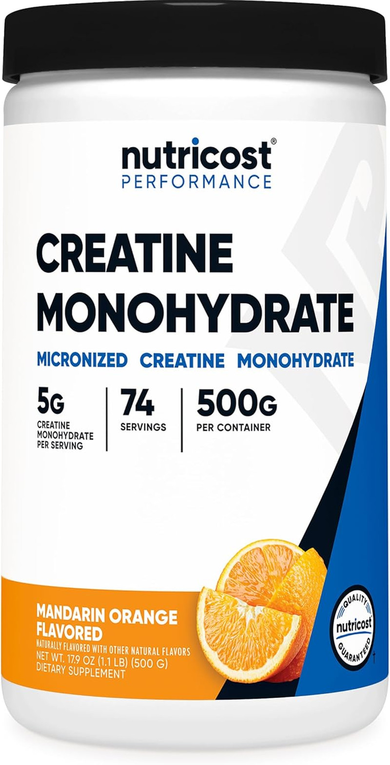 Nutricost Creatine Monohydrate Micronized Powder 500G, 5000Mg per Serv (5G)-100