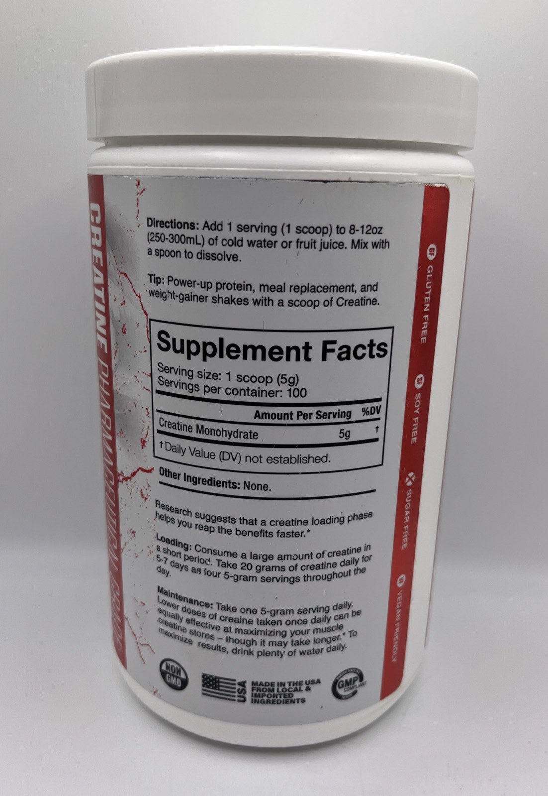 The Curse Creatine, Unflavored, 17.6 oz. EXP : 2/27 FREE SHIPPING