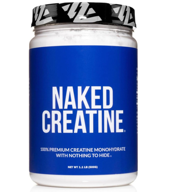 Unflavored Creatine Monohydrate 500g Powder, Vegan Supplement for Fitness