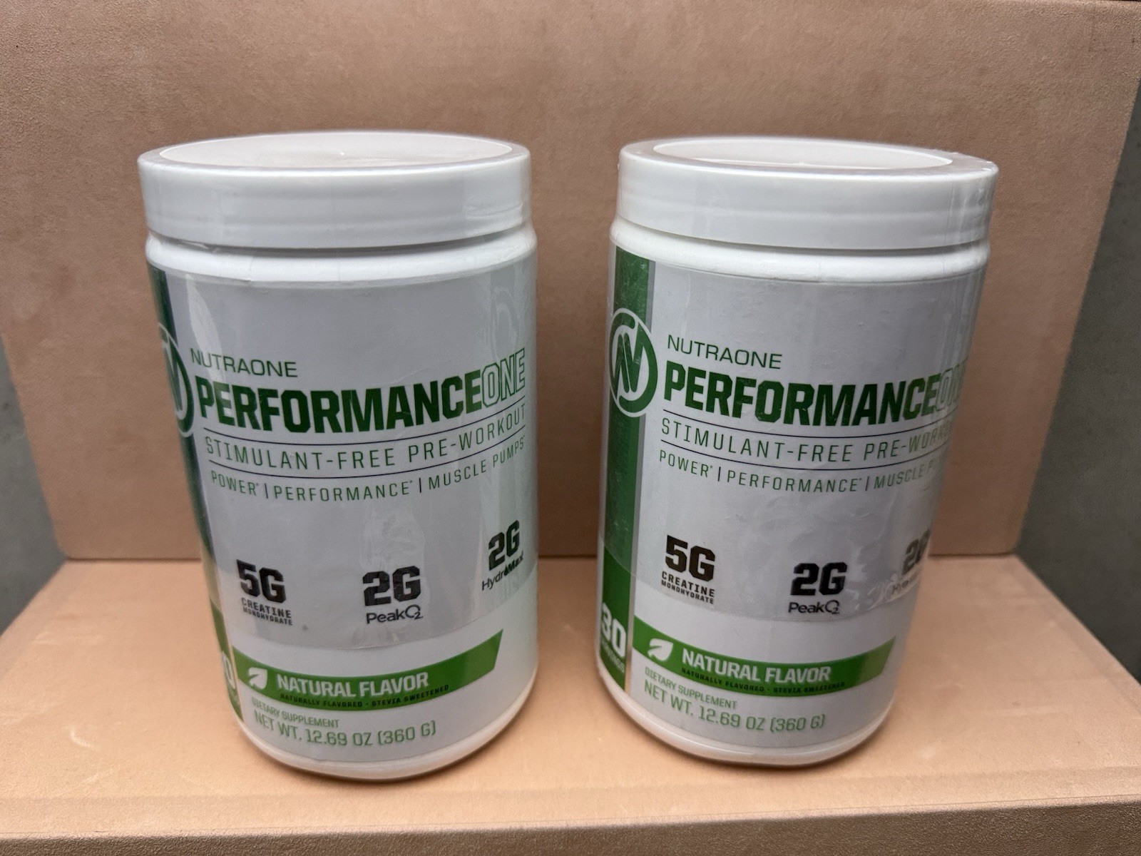 NUTRAONE PERFORMANCEONE | Qty. 2 | 25.38 Oz Total | Stimulant-Free Pre-Workout