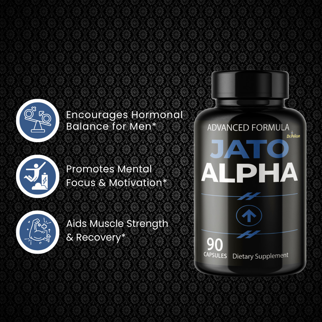 Jato Alpha- Bodybuilding & Men’s Health Support- 12 Bottles- 1080 Capsules