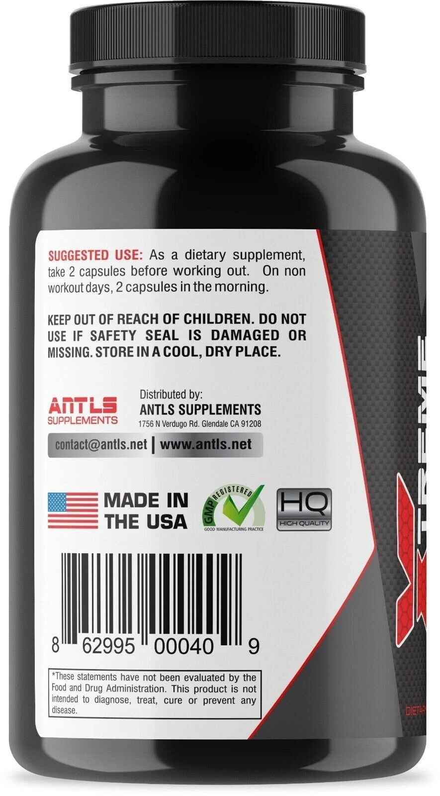 Testosterone Booster Pre Workout Nitric Oxide L arginine Men’s Antls – Pack of 5
