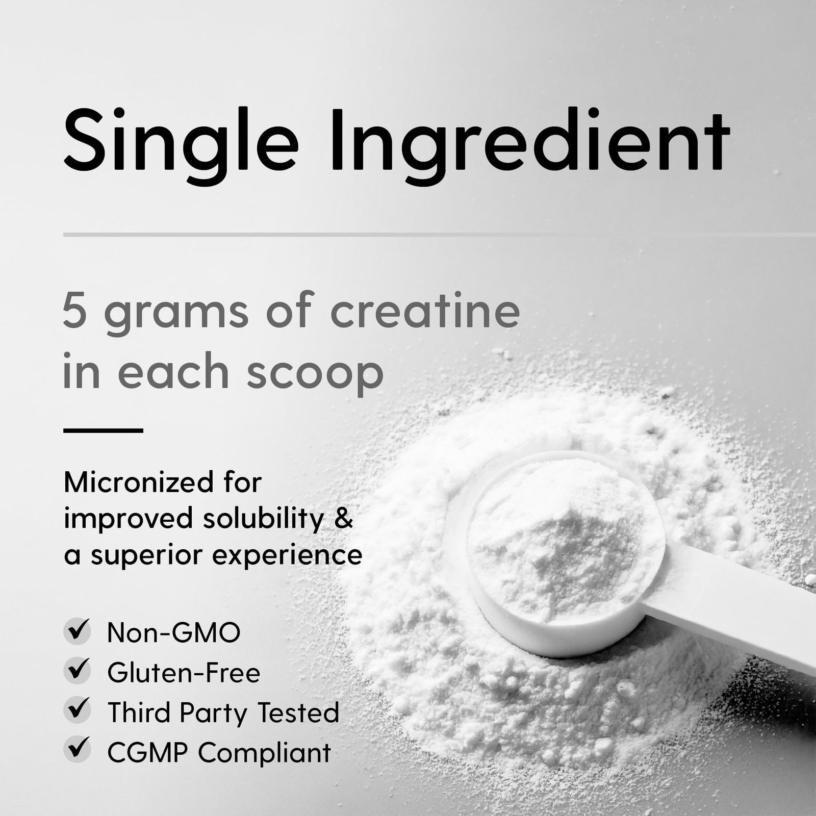 Creatine Monohydrate Micronized Powder 500G 100 Servings, 5000mg Per Serving…