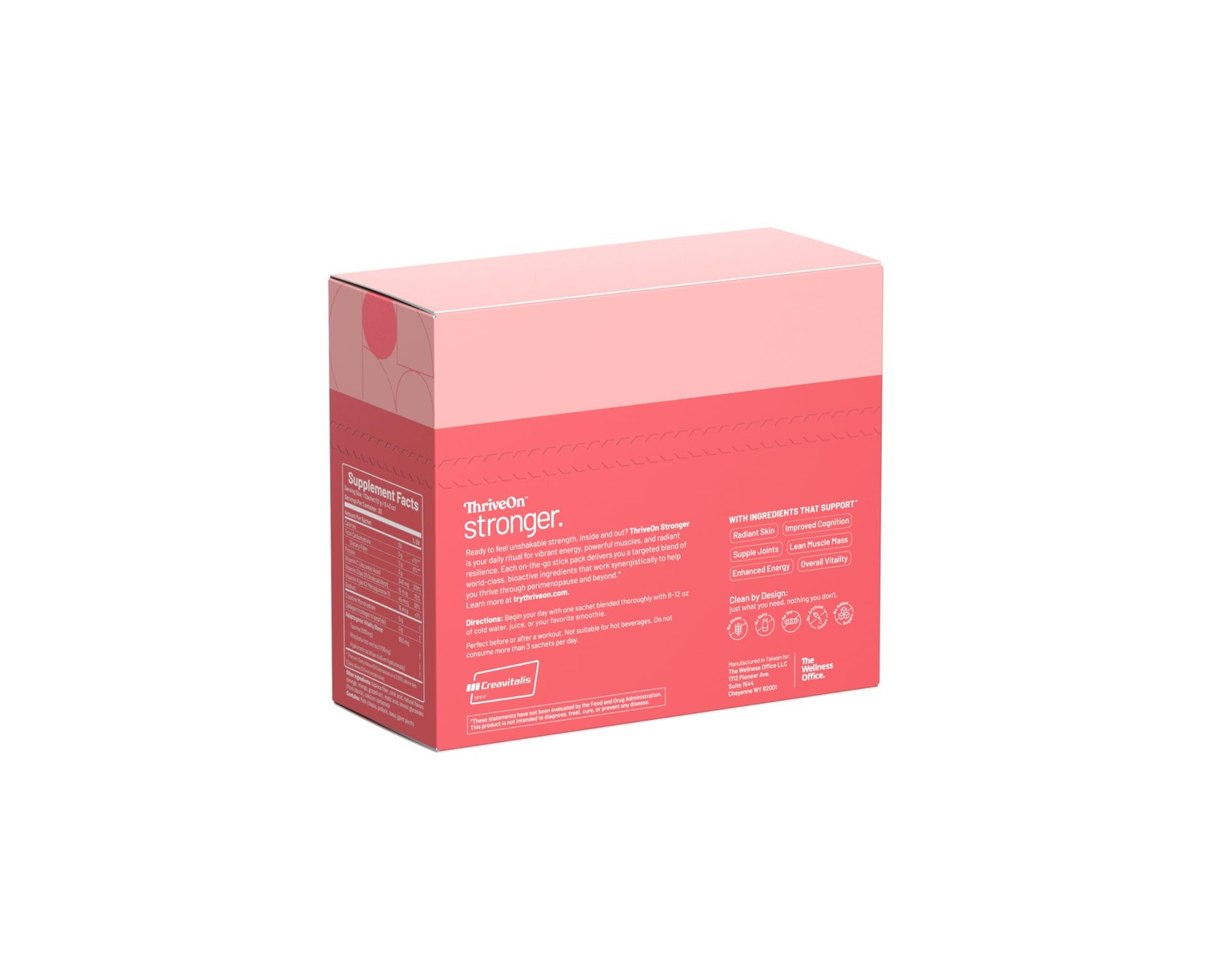 ThriveOn Stronger Women’s Creatine Collagen 5g 3g 30 Sachets