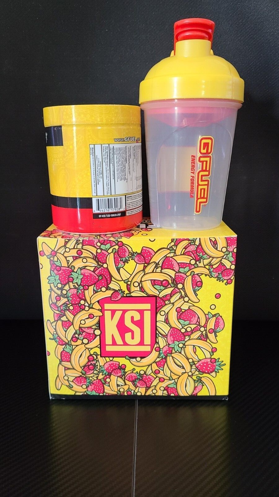 KSI Strawberry Banana Gfuel Collectors Box