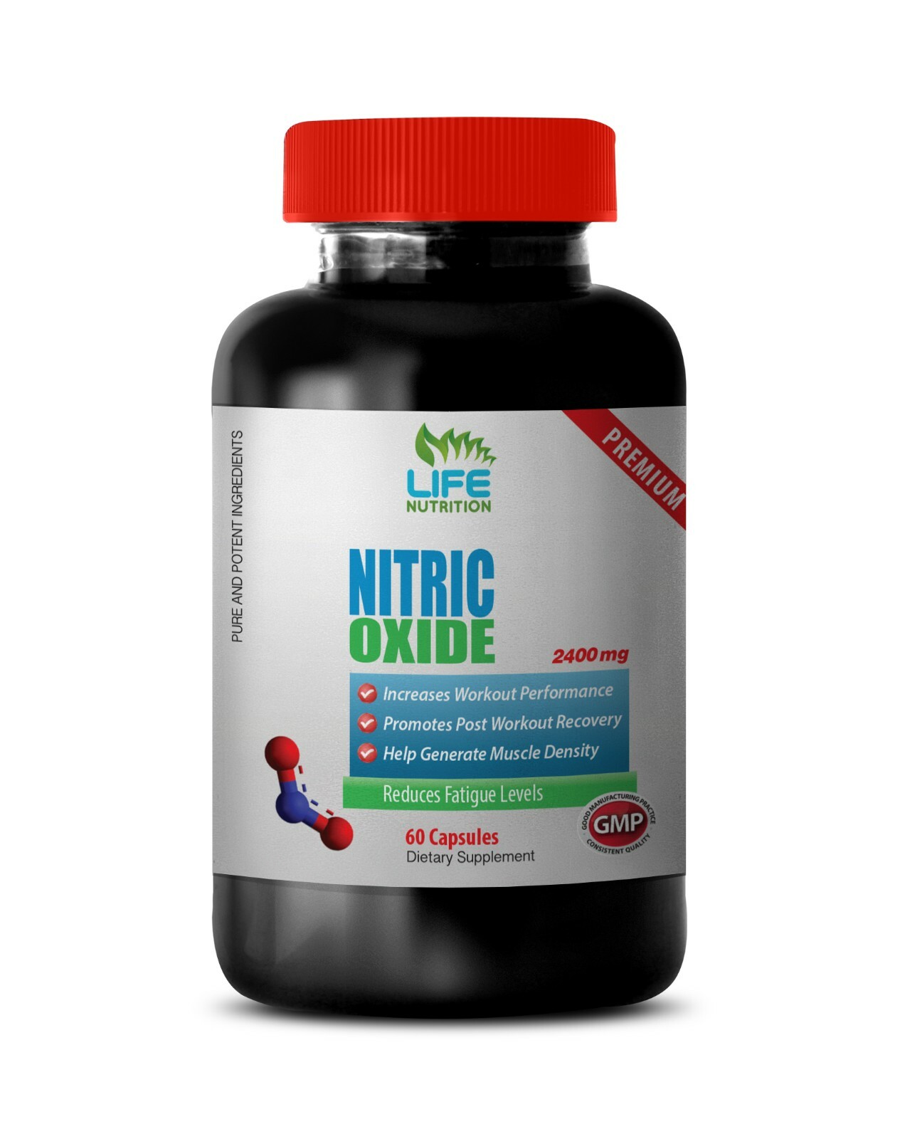 Nitric Oxide 2400mg – Amino Acids, Body Building Nitric MRI, Extreme Muscles 1B