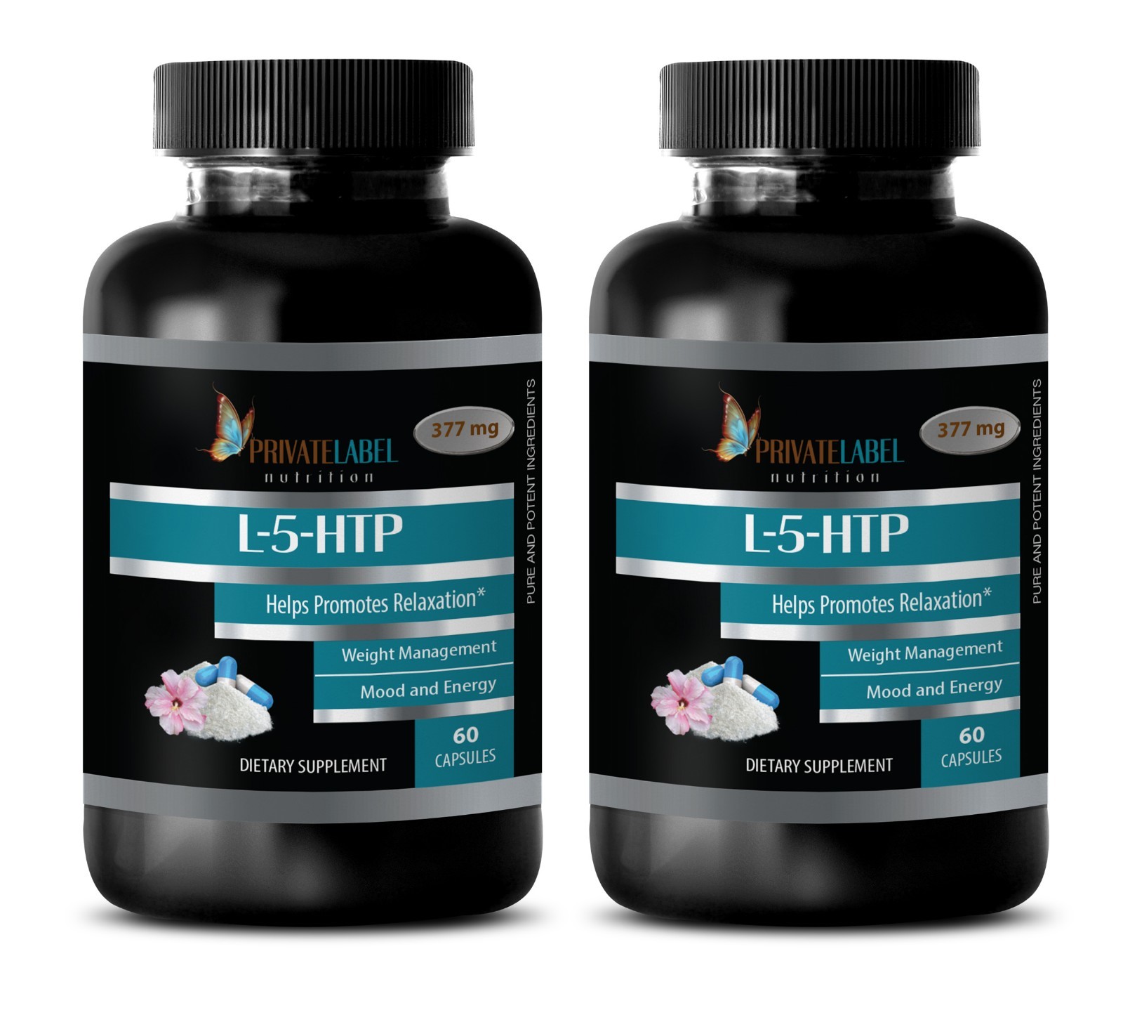 5-Htp Powder Extract Tablets – L-5-HTP 377mg – Appetite Control – 2 Bot