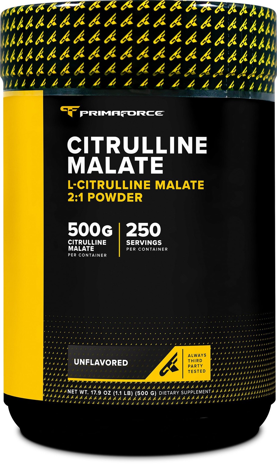 PrimaForce L-Citrulline Malate Powder, 1.1 Pound (Pack of 1), Black