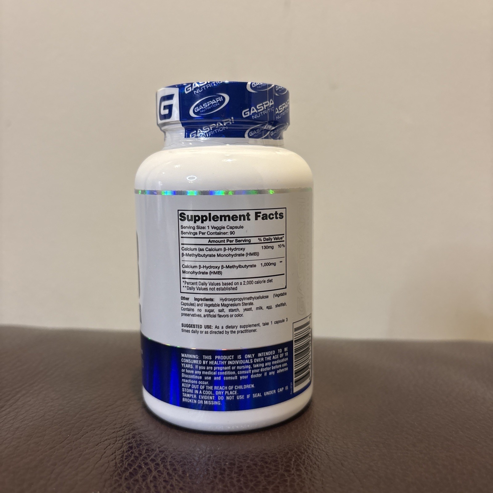 GASPARI NUTRITION HMB Pure Beta-Hydroxy Beta-Methylbutyrate Muscle Growth 90 Srv