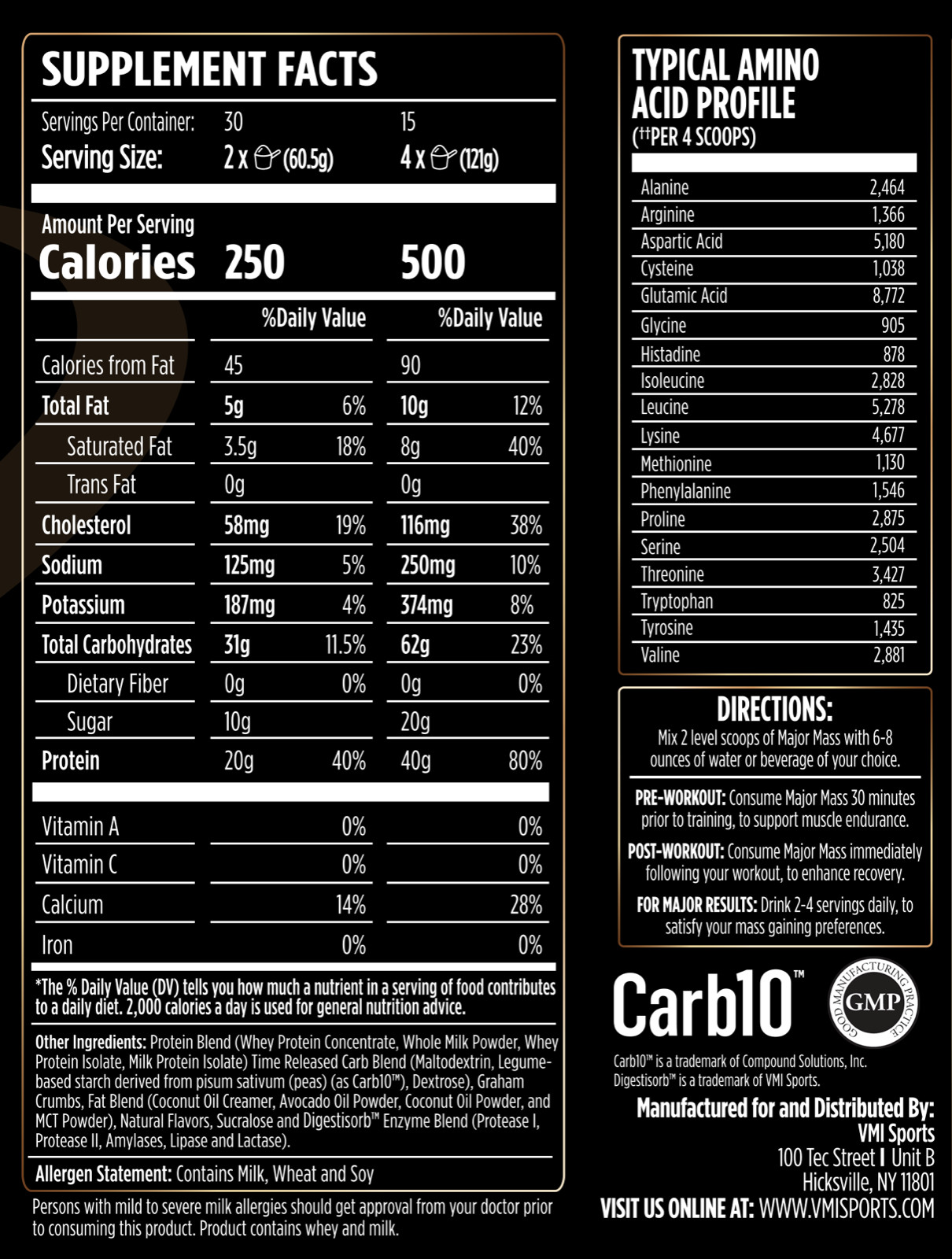 Major Mass™ Lean Mass Gainer Protein – Apple Pie