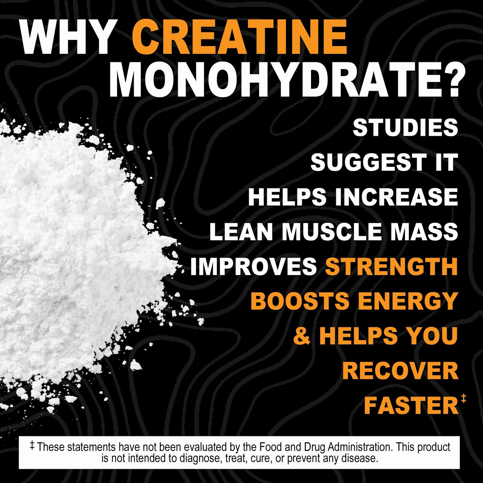 It’s Just Creatine Monohydrate Powder, Pure Creatine Powder, Made in USA, 3r…