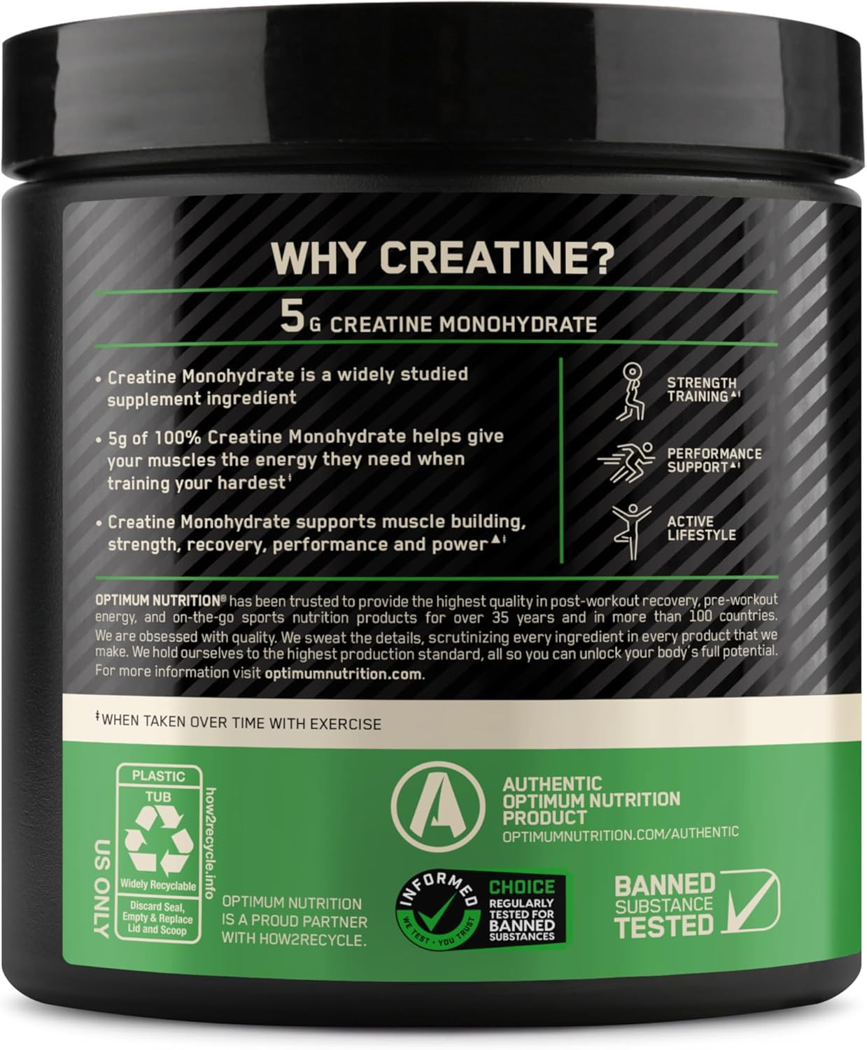 Micronized Creatine Monohydrate Powder, Unflavored, 60 Servings, 300 Grams (Pack
