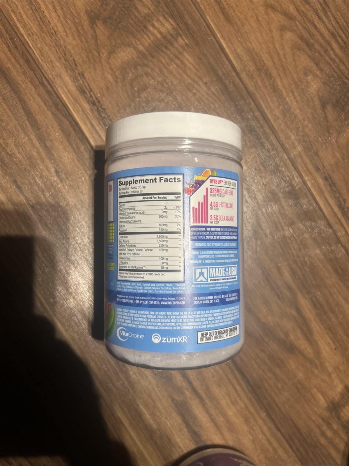 Ryse Element Series BCAA & FOCUS 11.7 oz Size (30 Serv) KOOL-AID Tropical Punch