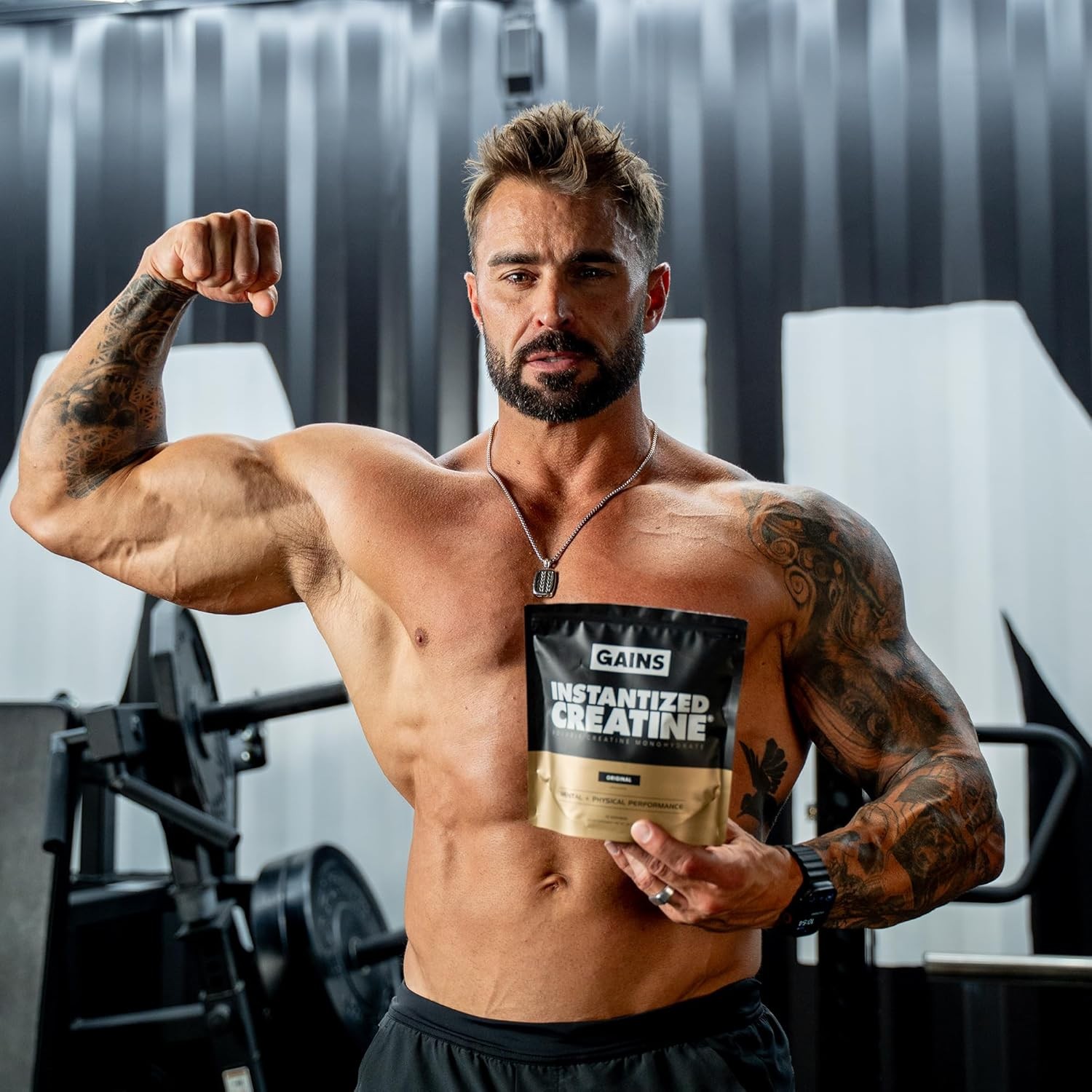 Gains in Bulk Instantized Creatine Monohydrate for Men & Women, Soluble Creatine