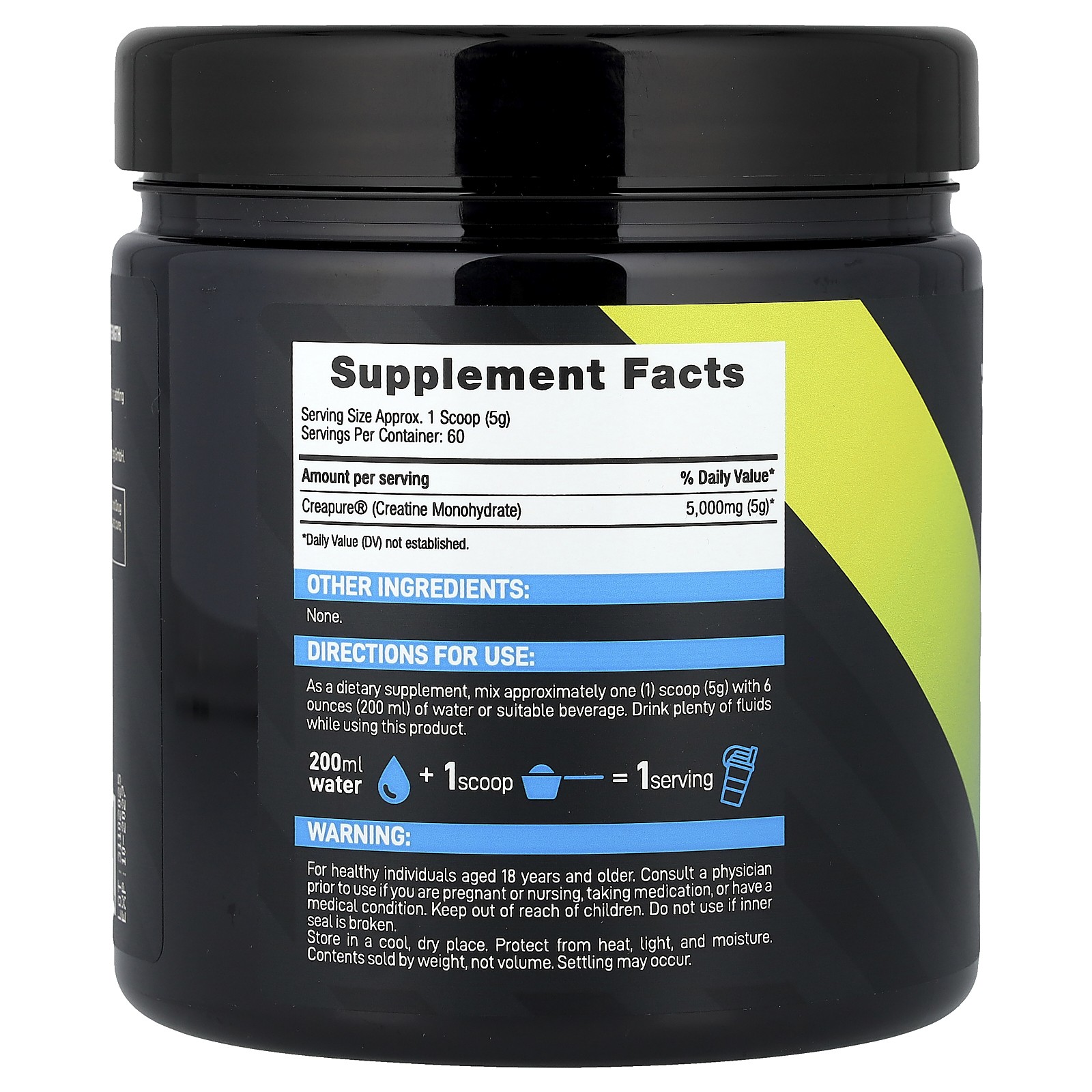 Pure Creatine, Unflavored, 10.6 oz (300 g)