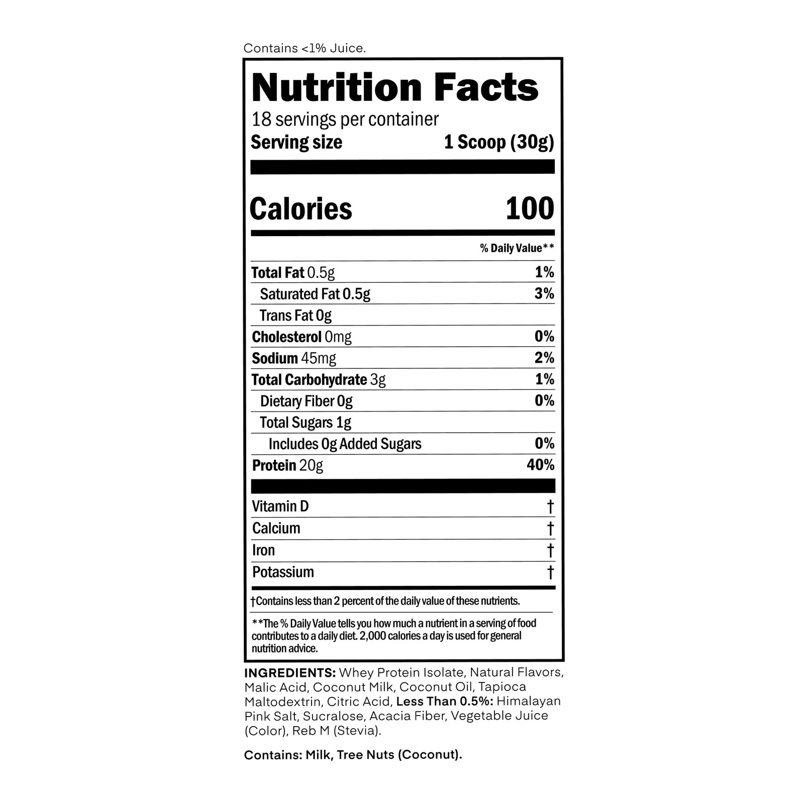 Oath Nutrition Clear Whey Isolate Protein Powder Watermelon Fresca 20g Grass-Fed