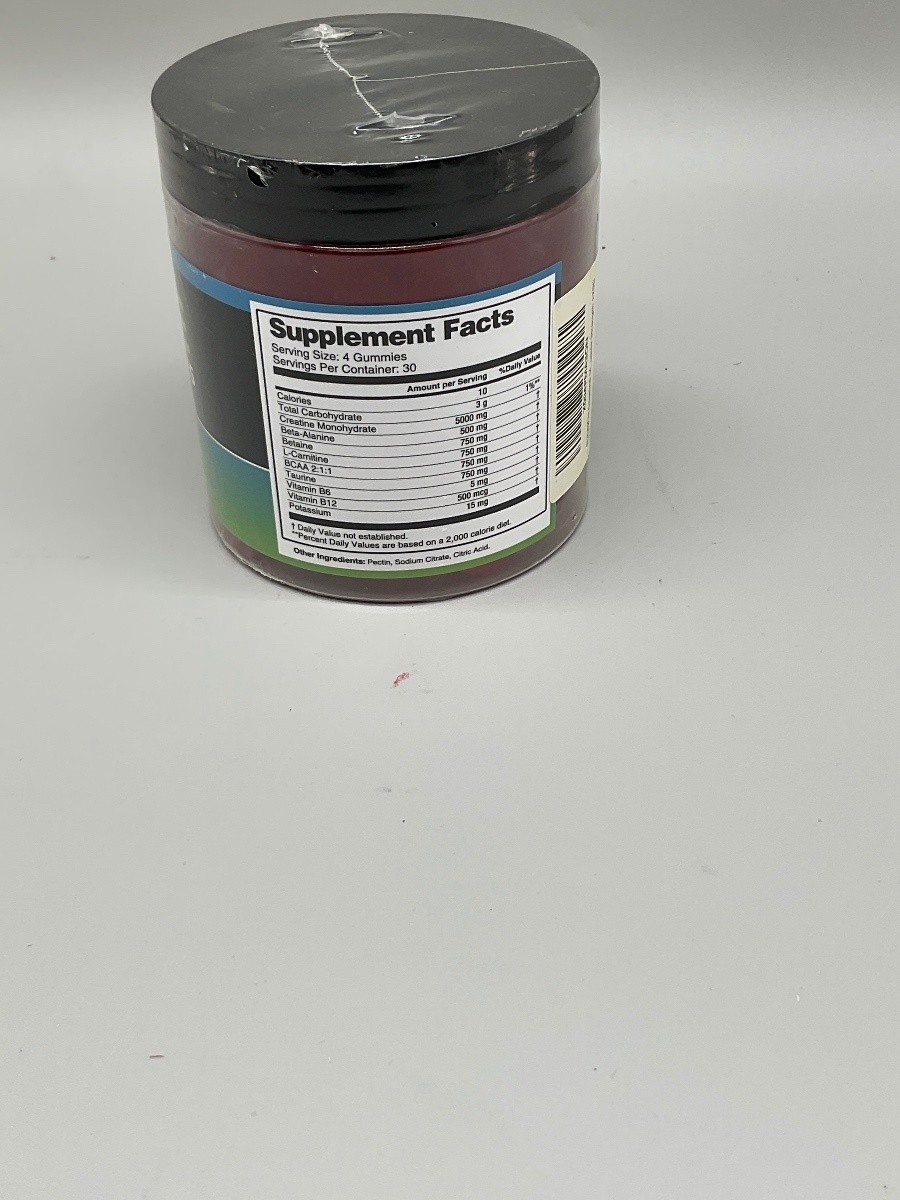 SUOOCH Creatine Monohydrate Gummies L-Taurine Vitamin B12 120 Gummies